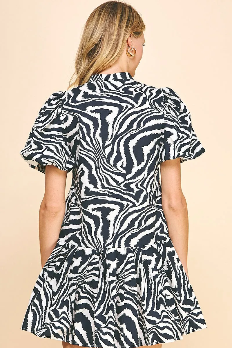 Animal Print Mini Dress