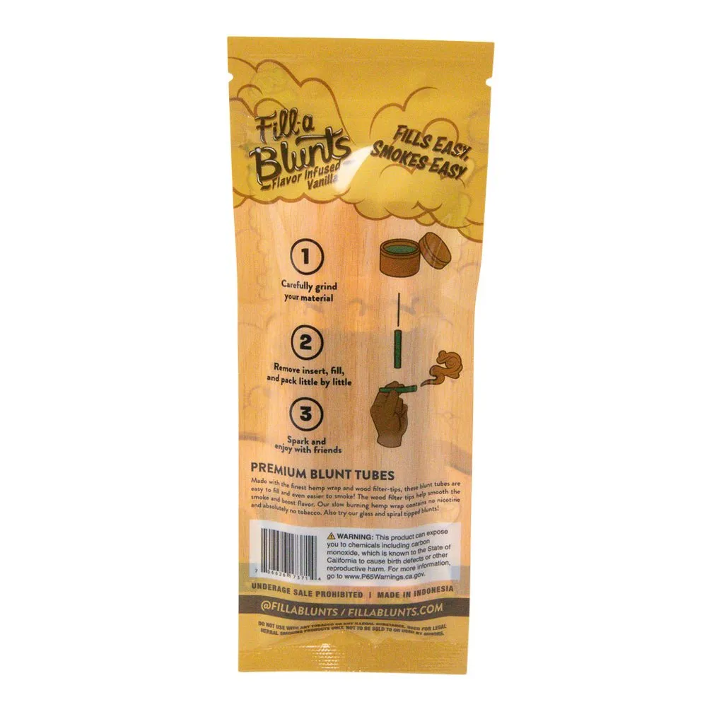 DaySavers Fill-A-Blunts Pre-Rolled Blunt Tubes w/ Wood Tips - Pack of 3