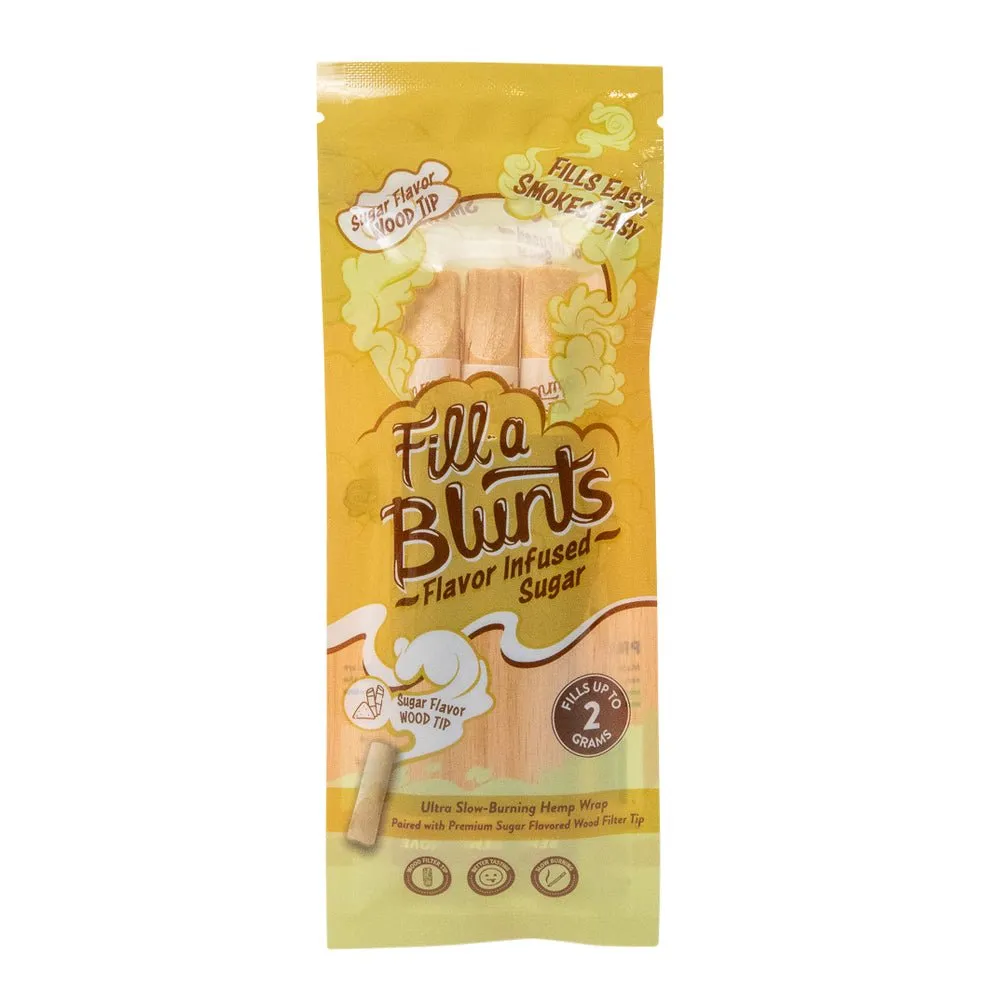 DaySavers Fill-A-Blunts Pre-Rolled Blunt Tubes w/ Wood Tips - Pack of 3