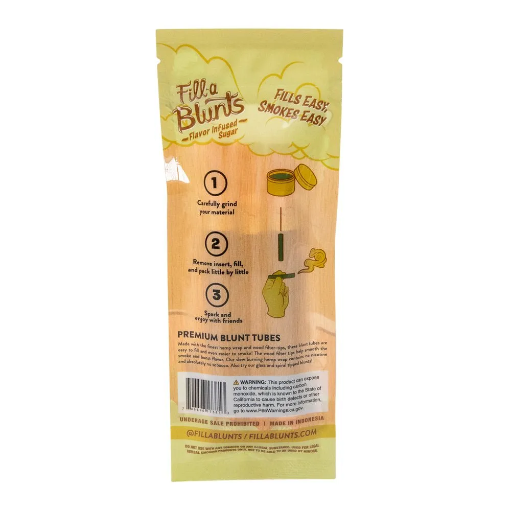 DaySavers Fill-A-Blunts Pre-Rolled Blunt Tubes w/ Wood Tips - Pack of 3