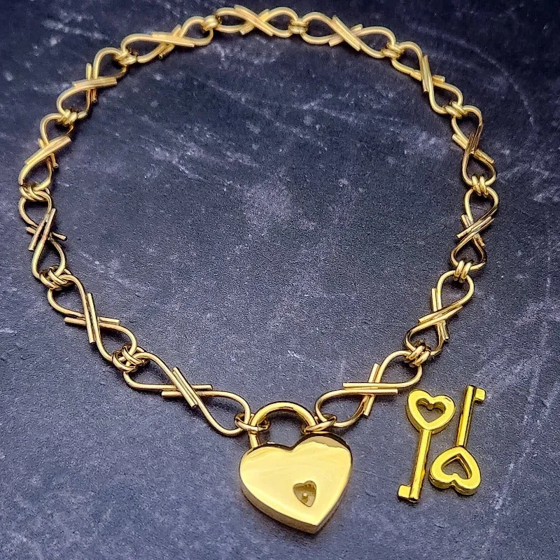 EMBRACE Locking Submissive Collar {Choice of Silver, Gold or Rose Gold}