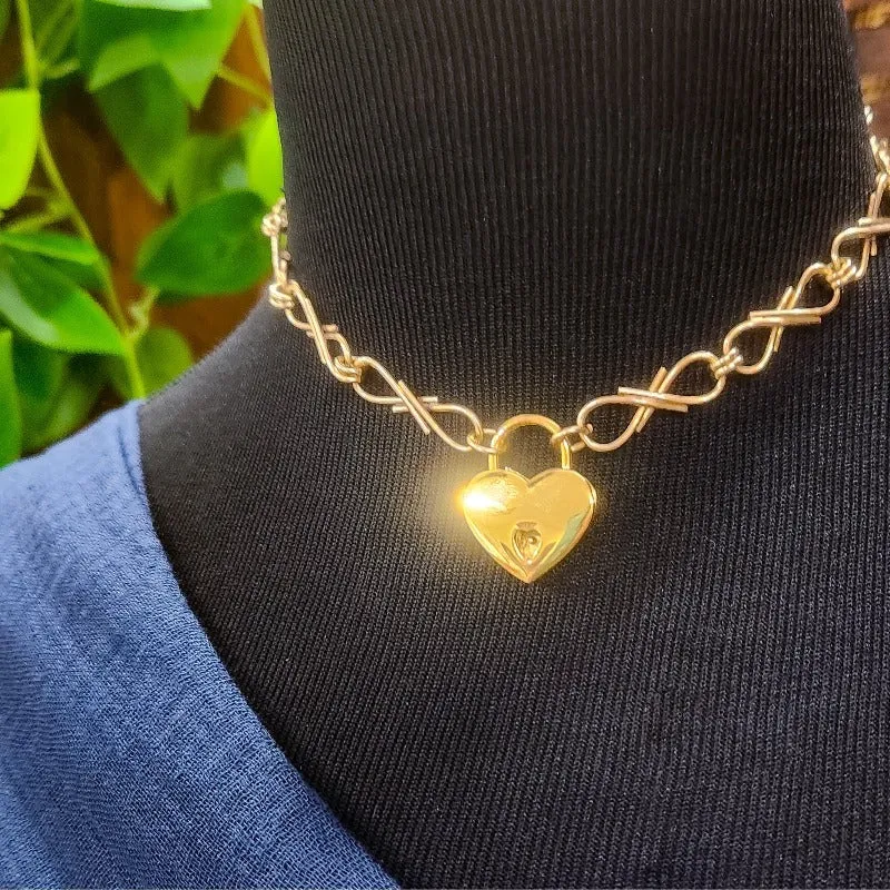 EMBRACE Locking Submissive Collar {Choice of Silver, Gold or Rose Gold}