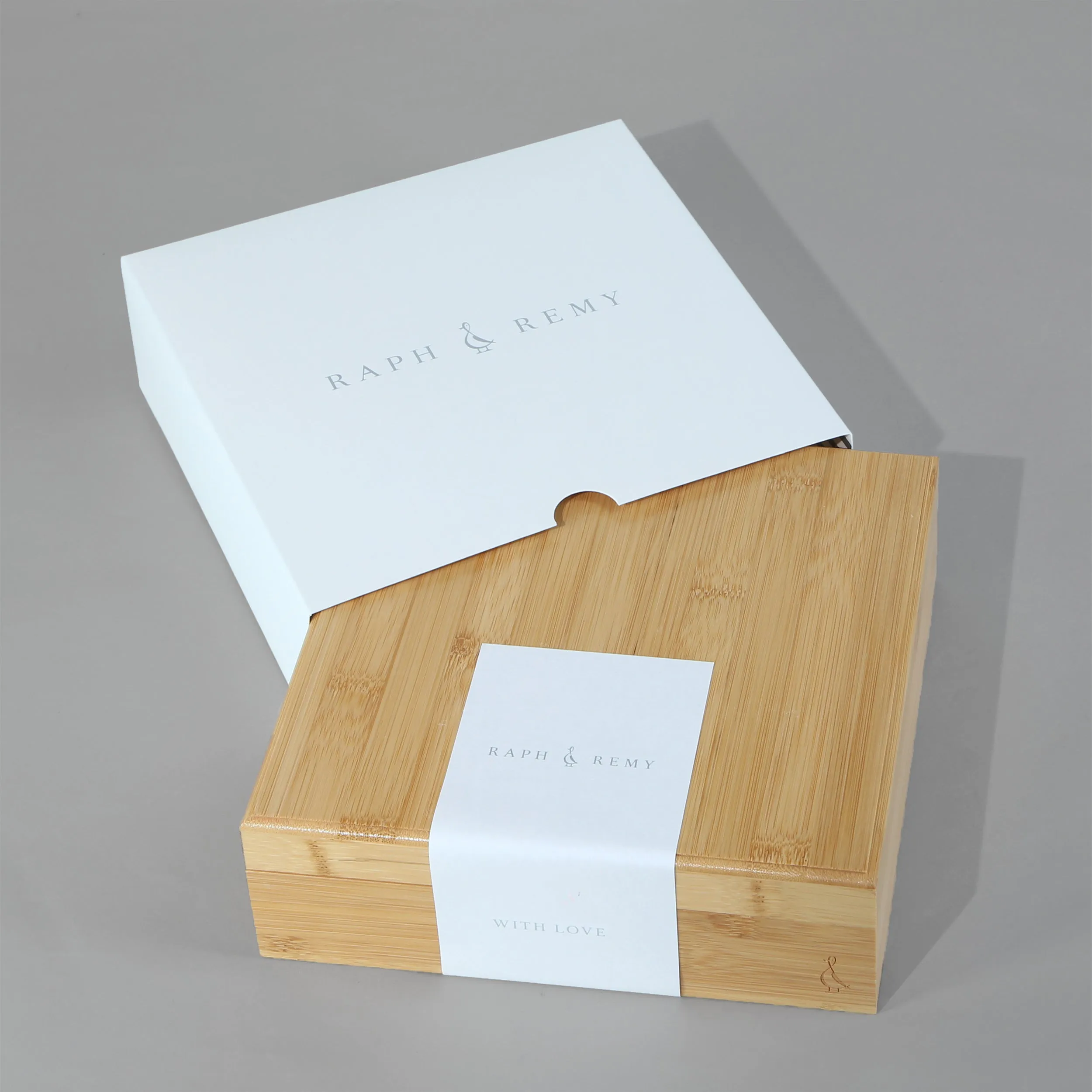 Happy 100 Days Boys Gift Set - Bamboo Keepsake Gift Box