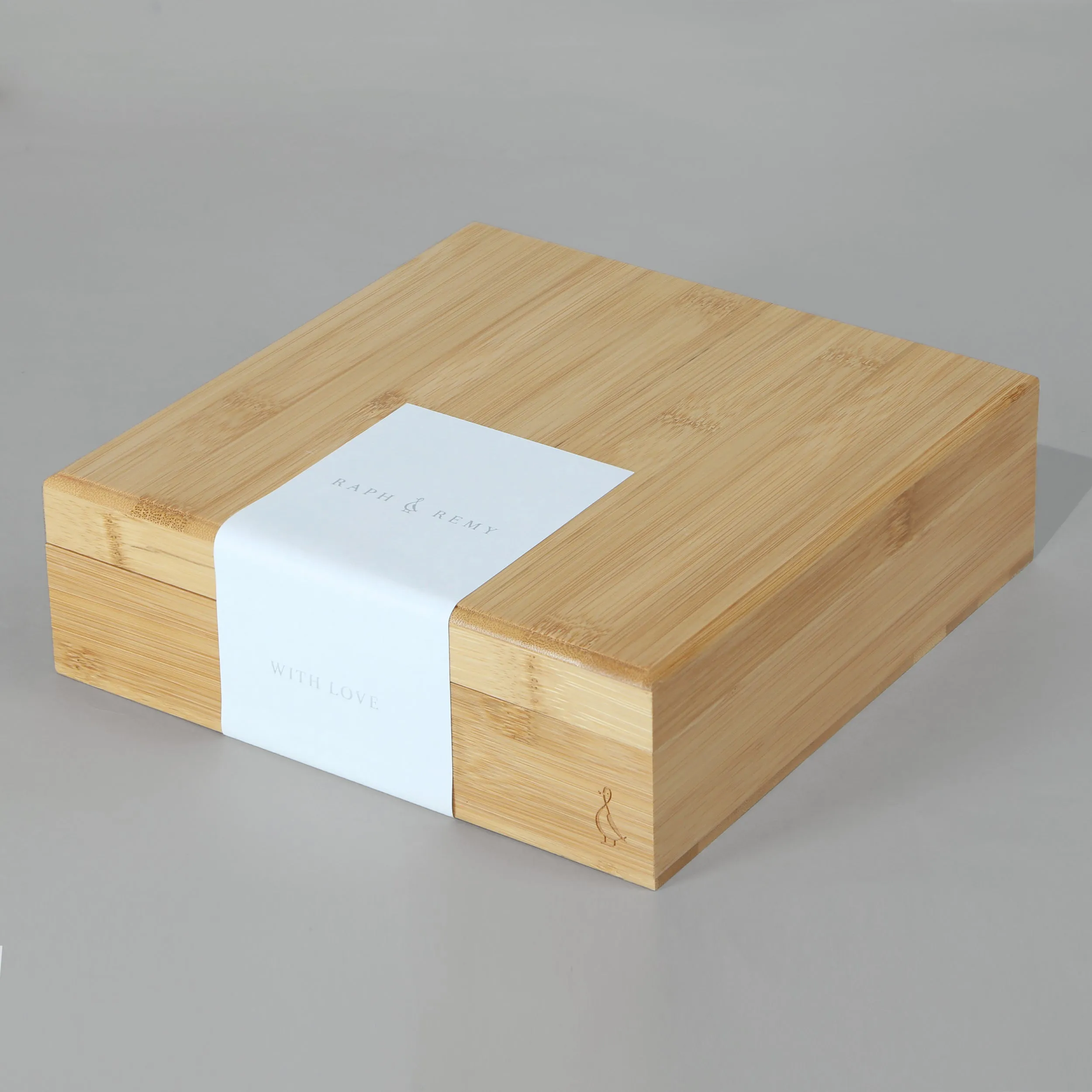 Happy 100 Days Boys Gift Set - Bamboo Keepsake Gift Box