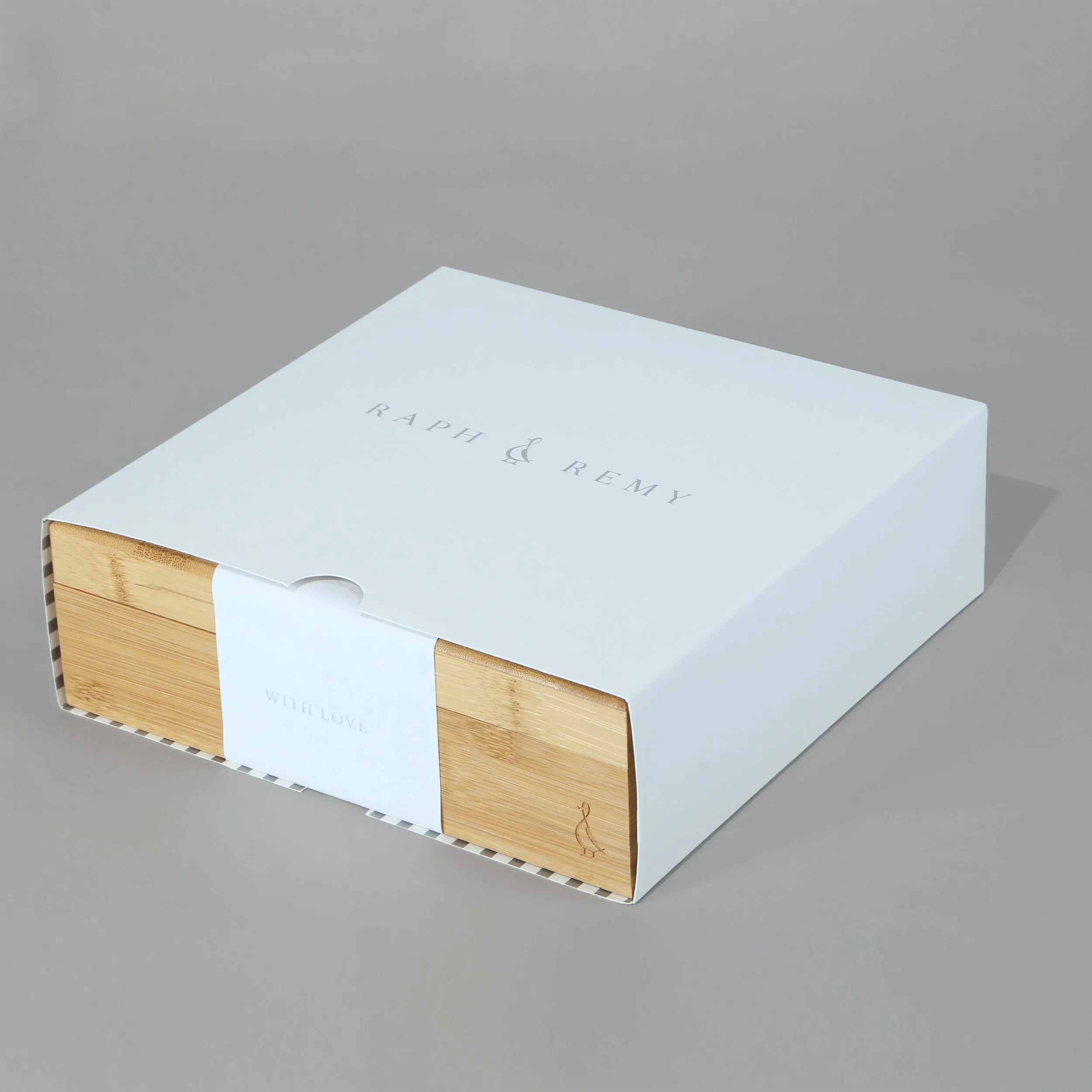 Happy 100 Days Boys Gift Set - Bamboo Keepsake Gift Box