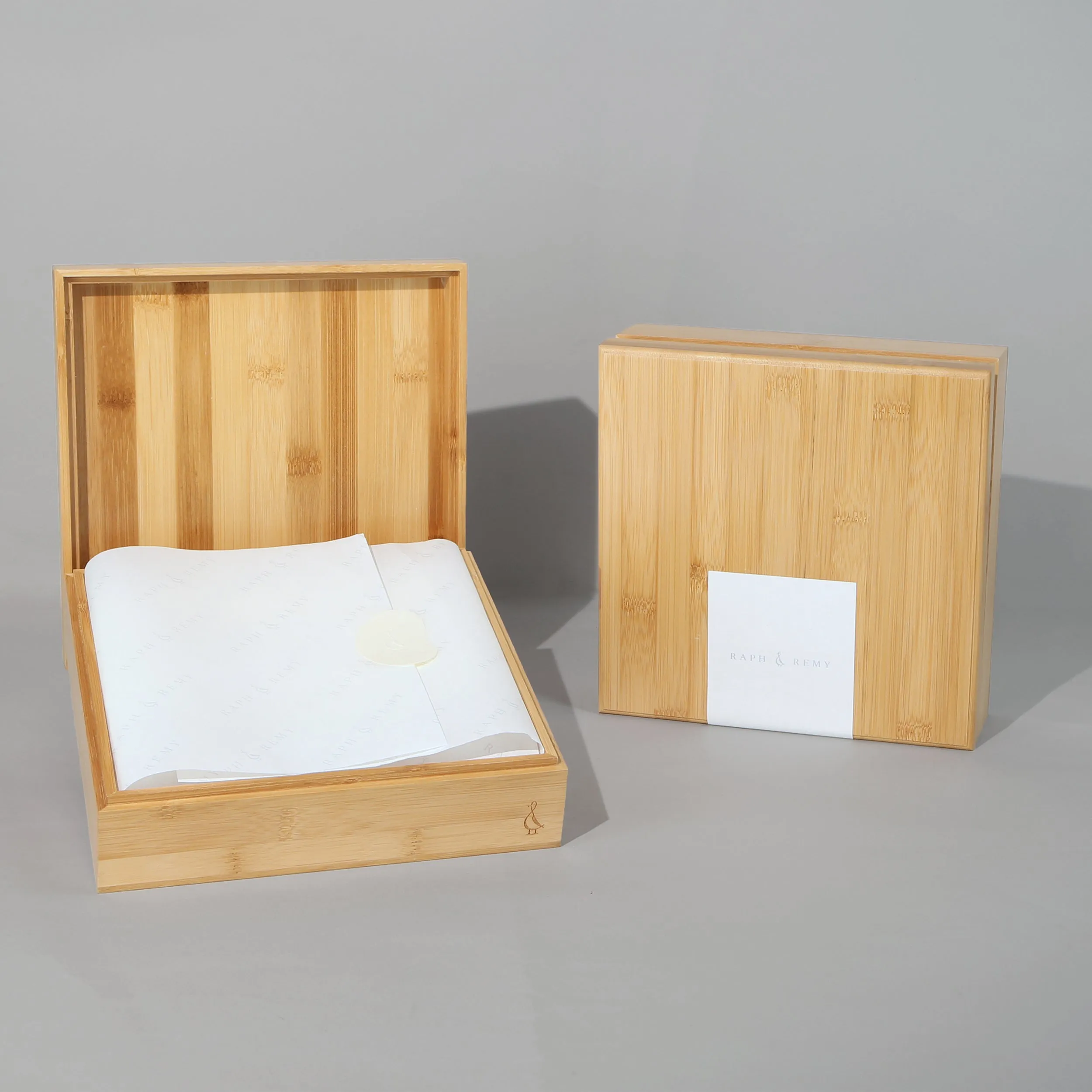 Happy 100 Days Boys Gift Set - Bamboo Keepsake Gift Box