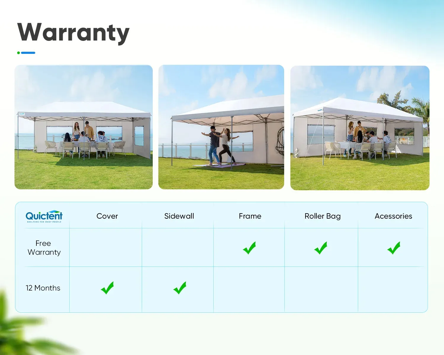 Privacy 10' x 20' Pop Up Canopy with Sides