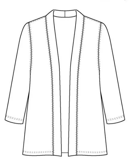 Vikki Vi Classic Black Kimono Jacket